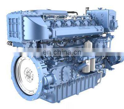 Original Weichai 6 Cylinders Water Cooling 650hp/ 478kw/1500rpm Marine Engine 6M33C650-15 photo-4