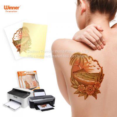 WinnerTransfer Inkjet&laser Clear&white Safe Non-toxic Tattoo Transfer Paper Nail Stickers photo-3