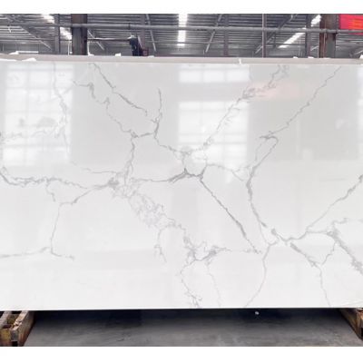 Code：3045，Calacatta artificial stone quartz slab kitchen countertops