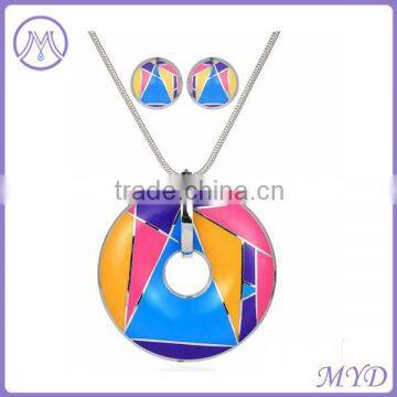 316L stainless steel fashion enamel jewelry set