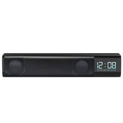 2023 new S8 alarm clock display speaker hight quality portable sound bar 5.1 surround sound speaker for home theatre