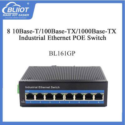 BL161GP Supports Multi-protocol Industrial Ethernet Switch POE for Security Monitoring
