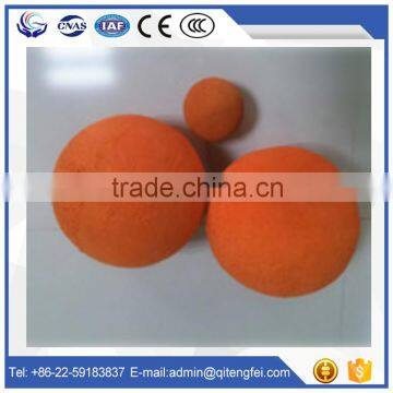 Putzmeister concrete pump spare parts CE&ISO approved hard sponge 80mm concrete pipe cleaning ball