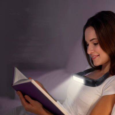 LED Portable Hanging Flexible Soft Silicone Arms Neck Reading Light Rechargeable 3 Colors Book Lights Eye Protection Desk lamp