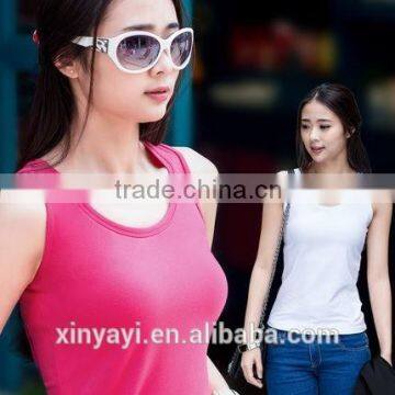 2015 100% Cotton Tank Top,high Quality Stringer Tank Top,stringer Vest for Ladies photo-2