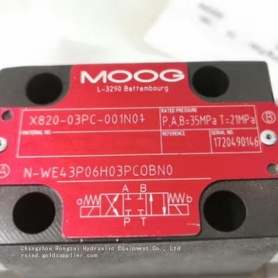 MOOG solenoid valve X820-03PC-001N0 N-WE4 3P06H03PCOBN0