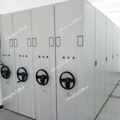 Warehouse Dense Storage Mobile Shelving - Heavy-Duty Systems with Brake Control Locks Manufactuer