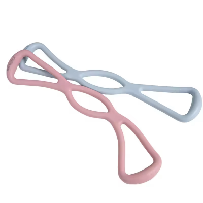 Portable Fitness Bands 8 Word Chest Expander Rubber Elastic Muscle TPR Training Tubing Sports Exercise Yoga Resistance Home Use