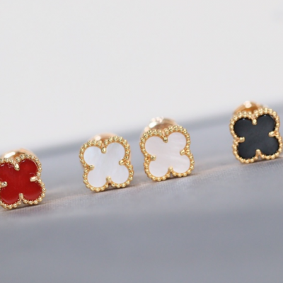 VCA 925pure Silver Four-leaf Clover Earrings photo-4