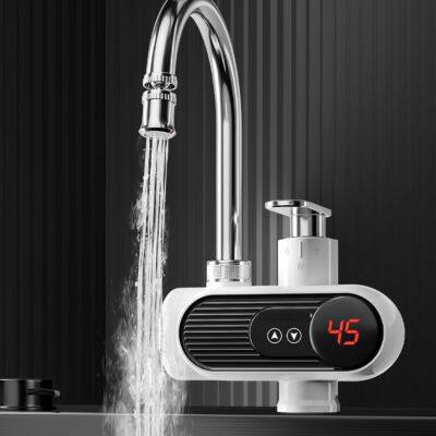 Electric hot faucet with quick and instant heating for water intake, kitchen heater with over water heating（Wechat:13510231336）