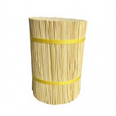 2026 Best Selling High Quality 8inch 9inch 12inch 1.3mm Round Bamboo Sticks for Religious Agarbatti Making Agarbatti