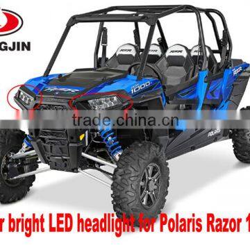 Super bright 12v 24v 40w polaris razor 1000 led headlamp UTV ATV LED headlight