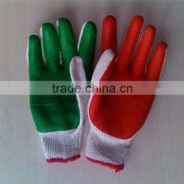 rubber coated cotton glove/latex gloves china manufacturer