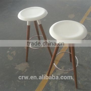 WH-4012 White Teak Wood Stools For Sale