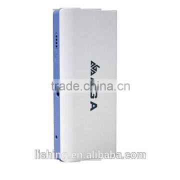 New portable back up power bank and car jump starter supply from china factory with SOS led light