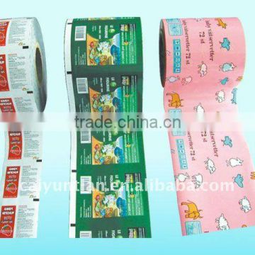 Triangle food stuff composite roll film or bag automatic packaging