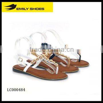 China new model latest style women flat unique sandals