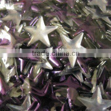 Aluminum Rhinestuds Hot Fix Iron on Rhinestuds Hot Fix Iron on Star Shape 10mm