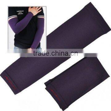 Purple Outdoor Ports Golf Hiking Bicycle UV Protection Men Arm Sleeve