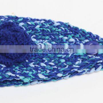 2015 New Patterns Fashion Women Ladies Flower Knitted Head Band