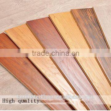 12mm vary colors hand scratch laminated floor manufacturer