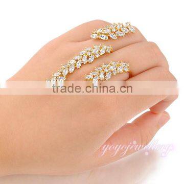 New arrival gold zircon stone saudi arabia gold wedding ring price