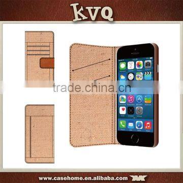 Factory Price of Flip Linen Case for Iphone 6 6s SE