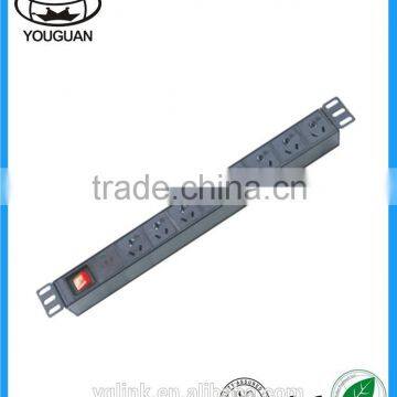 19 inch CHINA type 6 ways PDU for cabinet