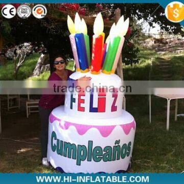 Outdoor Christmas decoration inflatable cake,inflatable birthday cake for sale