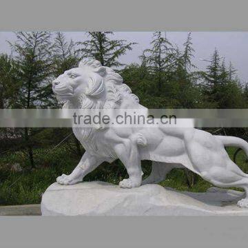 Granite Lion Garden Statue