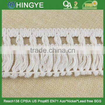 2015 New Arrival 5cm Width off White Wholesale Cotton Fringe H1551 photo-2