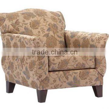 Floral pattern solid frame hotel sofa XY3432