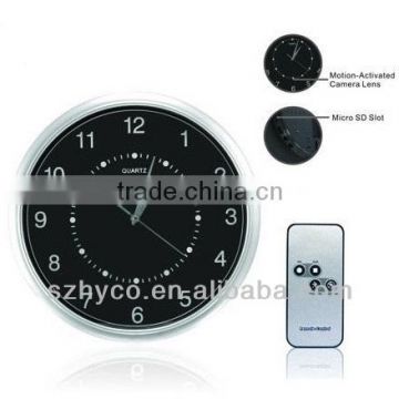 HD 720p Wall Clock Hidden Camera DVR with Motion Detection & 5-Hour Backup Battery