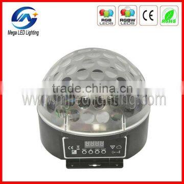 6pcs RGB LEDs crystal magic LED ball stage light