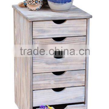 High Quality Wooden Drawer Cabinet with Wheels