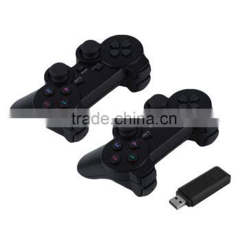 2x 2.4G USB Wireless Dual Vibration Gamepad Controller Joystick With 256 level 3D Analog Stick For PC Laptop