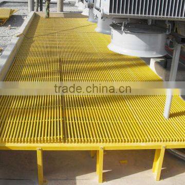 Chemical resistant FRP Deck, big load bearing FRP Grating Deck, Fiberglass Pultruded Grating Decking