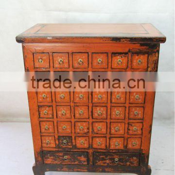 Chinese antique many drawers medicine cabinet