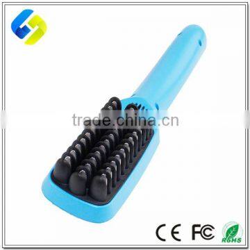 Newest 2 In 1 Ionic LCD PTC heat straightening hair brush