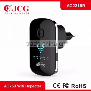 Hot sale!! Fast speed 802.11ac 750M Dual band Wireless wifi Repeater with CE/FCC/3C