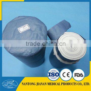 Absorbent organic cotton wool rolls for medical use 454g with paper interleaved