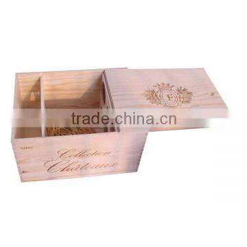 Customised Popular Wooden Wine Box Used for Two Bottles photo-5