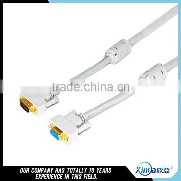 Xinya hot selling customized length VGA adaptor Monitor M/M Male To Male audio video Cable