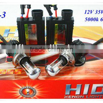 2013 Defeilang real factory best price auto HID xenon conversion kit H4-3 telescopic beam DC/AC 35W 55W 12v 24v 3000K 4300K