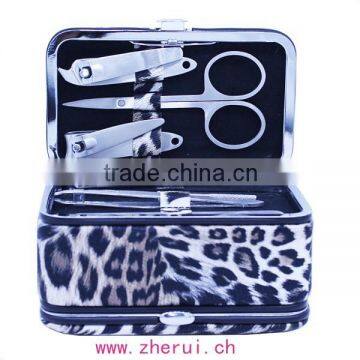 Leather Metal-framed Manicure Sets,pedicure Set and Jewelry Box Combined photo-2