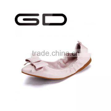 High Quality Navy Flat Shoes Ladies Soft Pump Flat Shoes for Ladies Fancy Folding Women Shoes photo-2