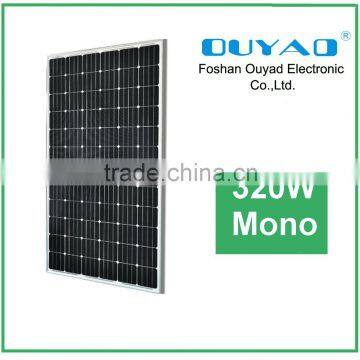 High efficiency 320W Monocrystalline solar panel , mono solar panel for home use