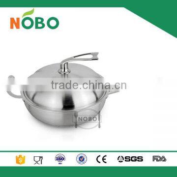 High Quality 3 Layers Stainless Steel 304 Non-stick Frying Pan With Lid Quality Choice photo-2