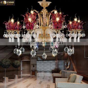 Luxury Decorative Chandeliers Lamp Glass Crystal Prism Pendant Chandelier Lamps Lights Lighting Fixtures CZ3021/15