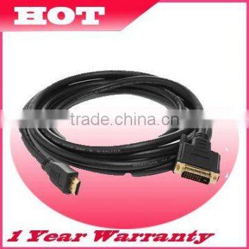 NEW 6ft DVI male to HDMI Gold Cable for PS3 LCD HDTV 2m